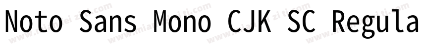 Noto Sans Mono CJK SC Regular字体转换